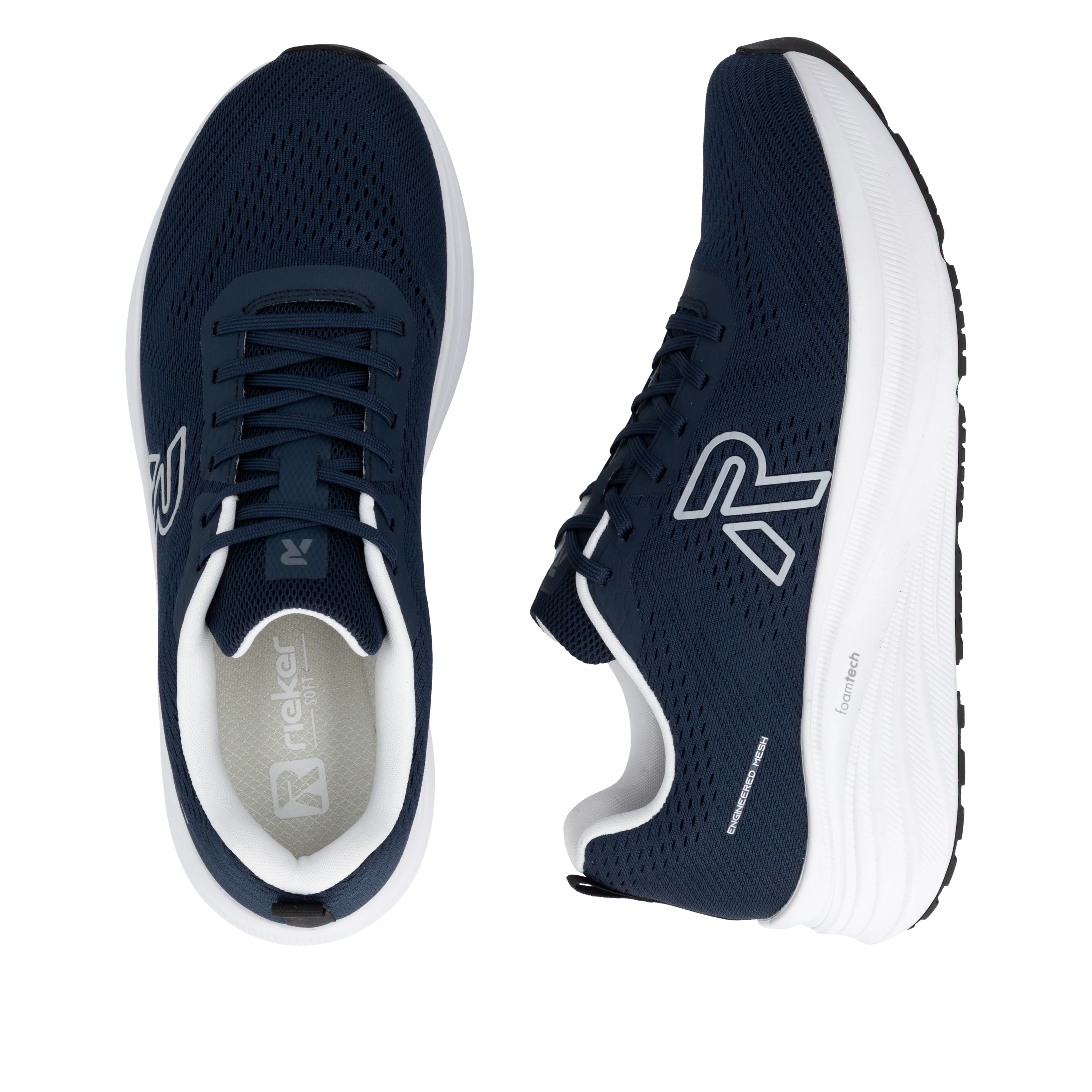 Rieker Sport Men's Trainer - Blue | U4101-14 - Image 18