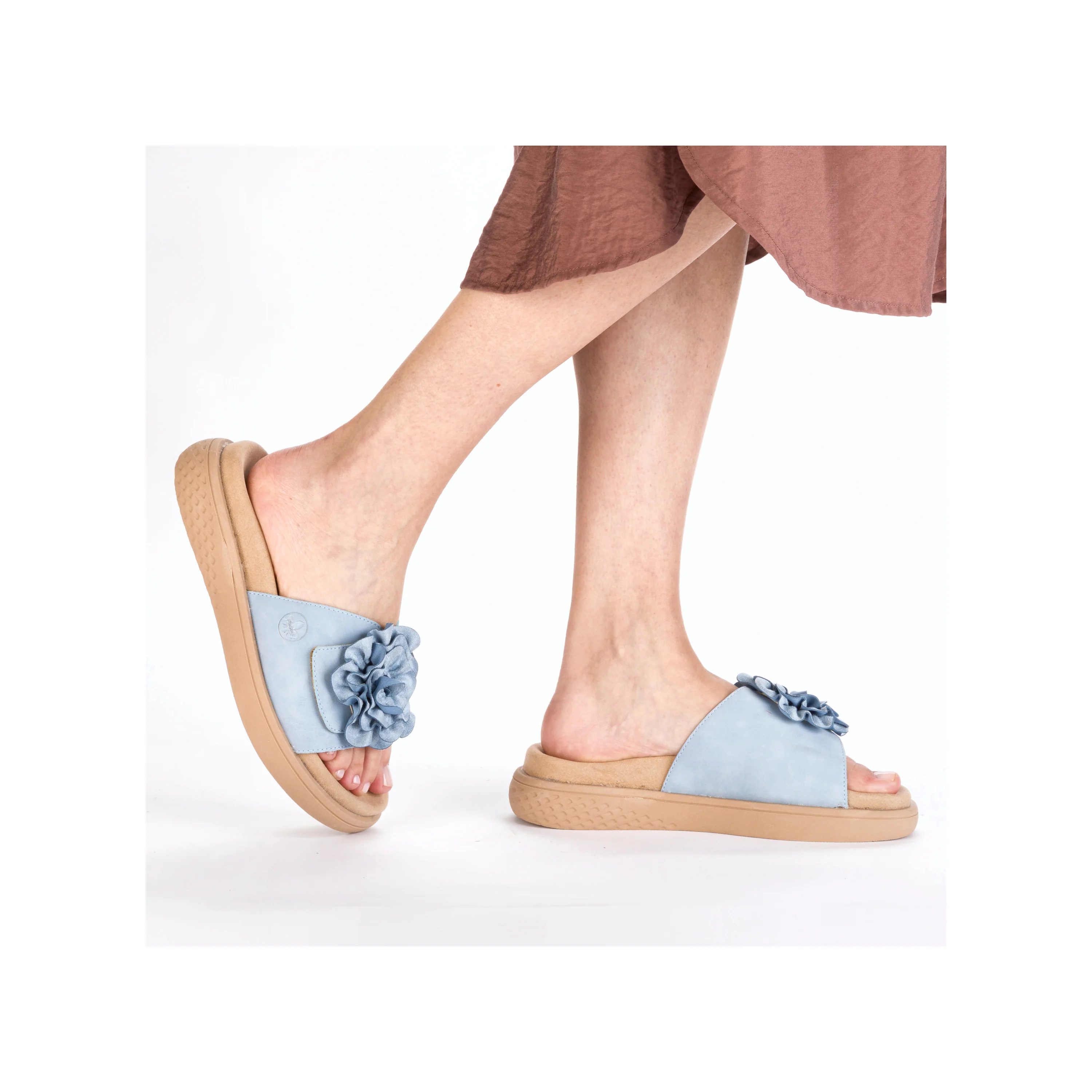 Rieker Women's Mule Sandal - Blue | V1562-10 - Image 11