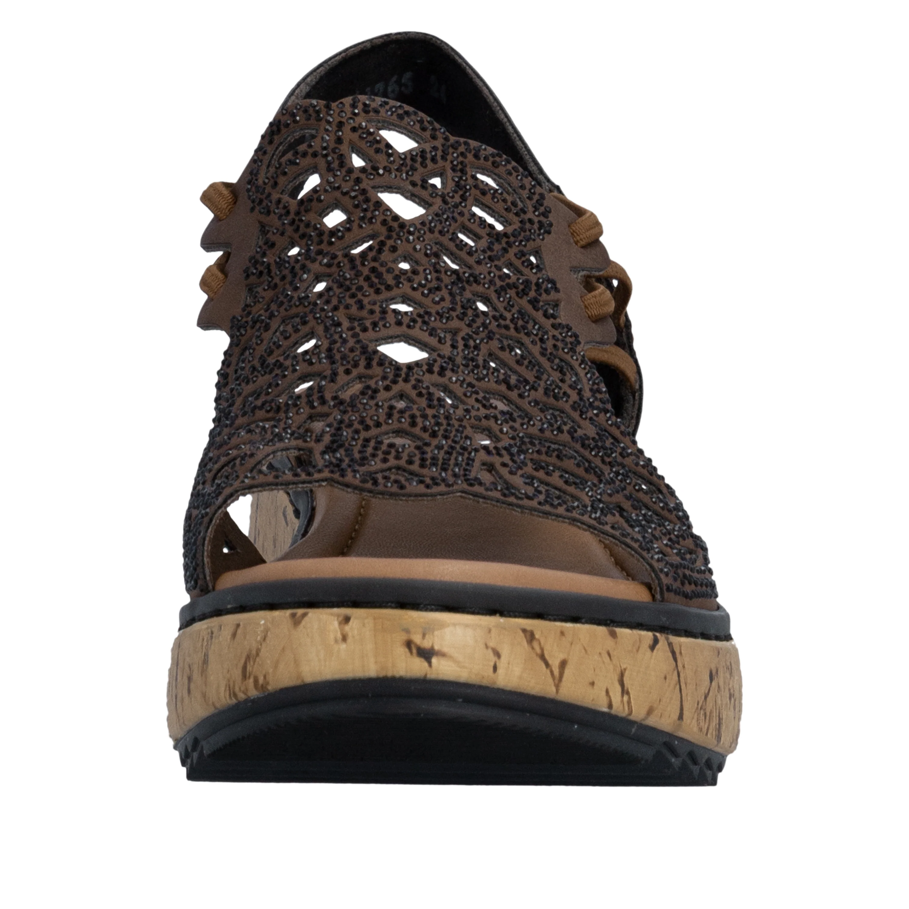 Rieker Women's Wedge Sandal - Brown | V1765-24 - Image 11