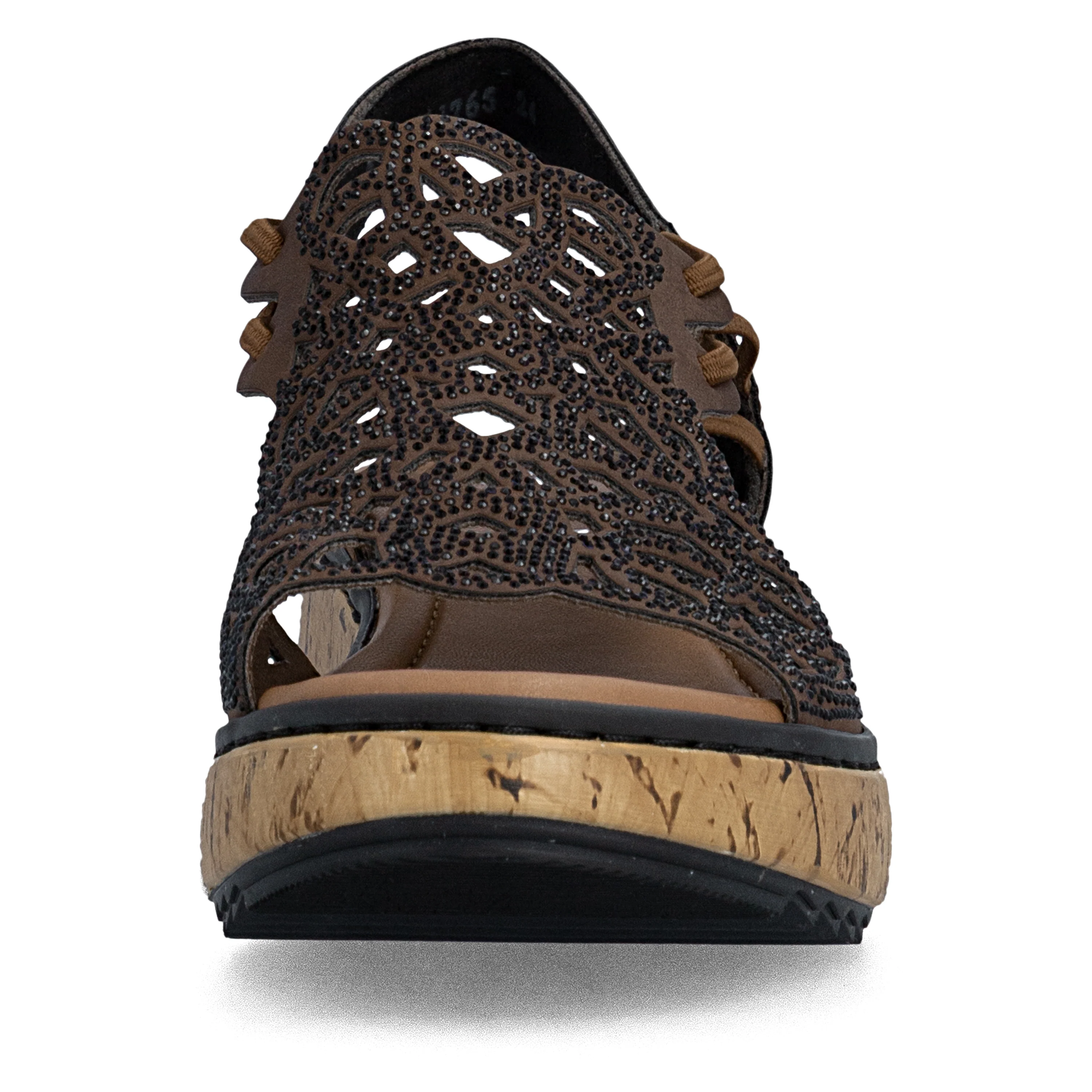 Rieker Women's Wedge Sandal - Brown | V1765-24 - Image 12