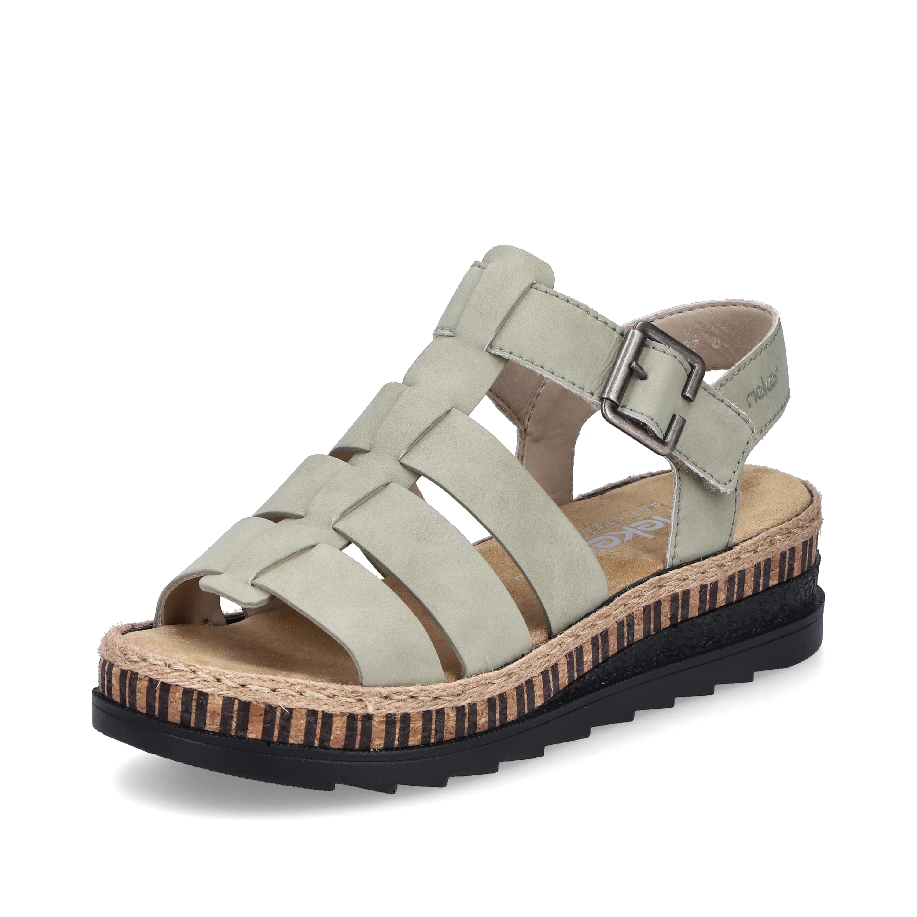 Rieker Women's Wedge Sandal - Green | V7904-52