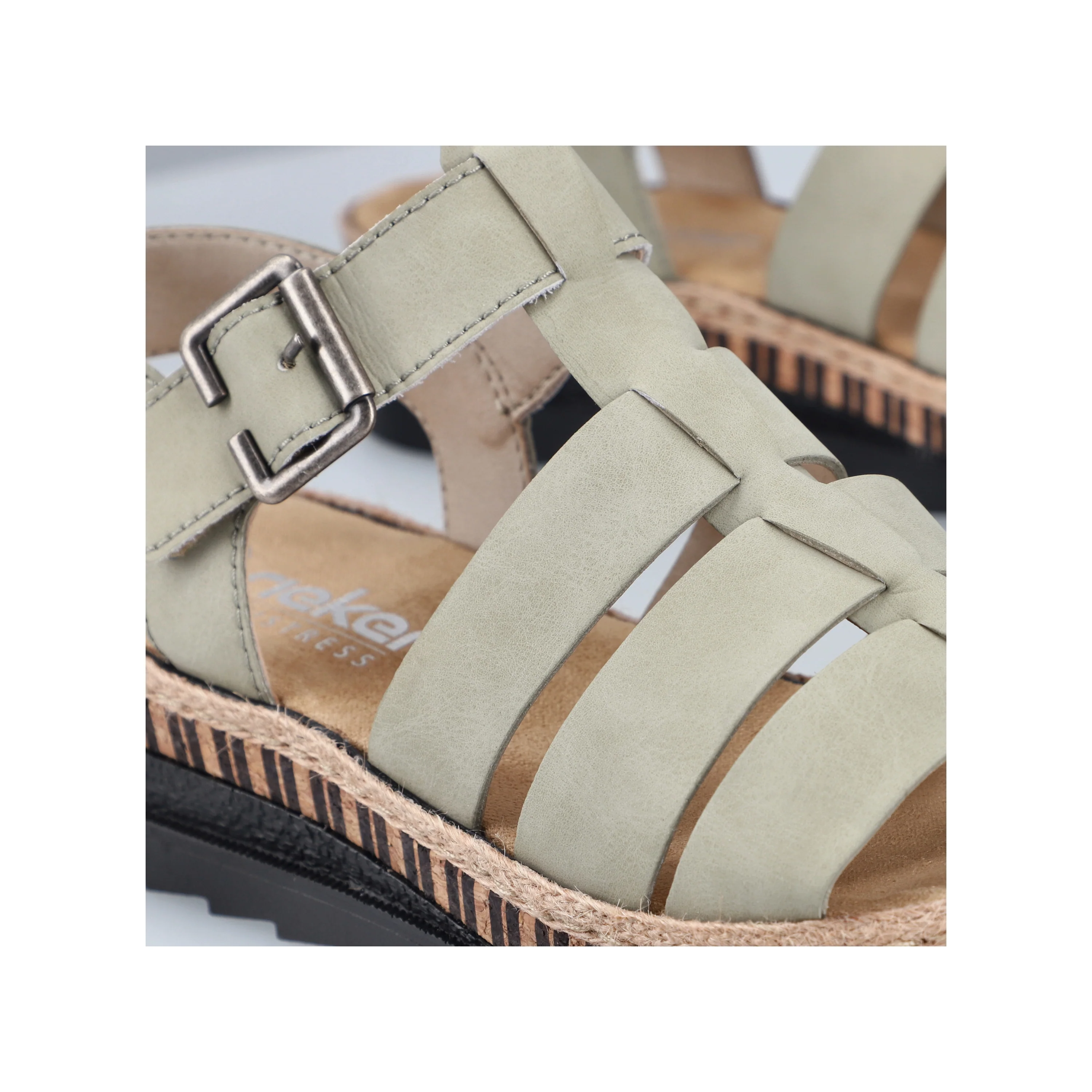 Rieker Women's Wedge Sandal - Green | V7904-52 - Image 13