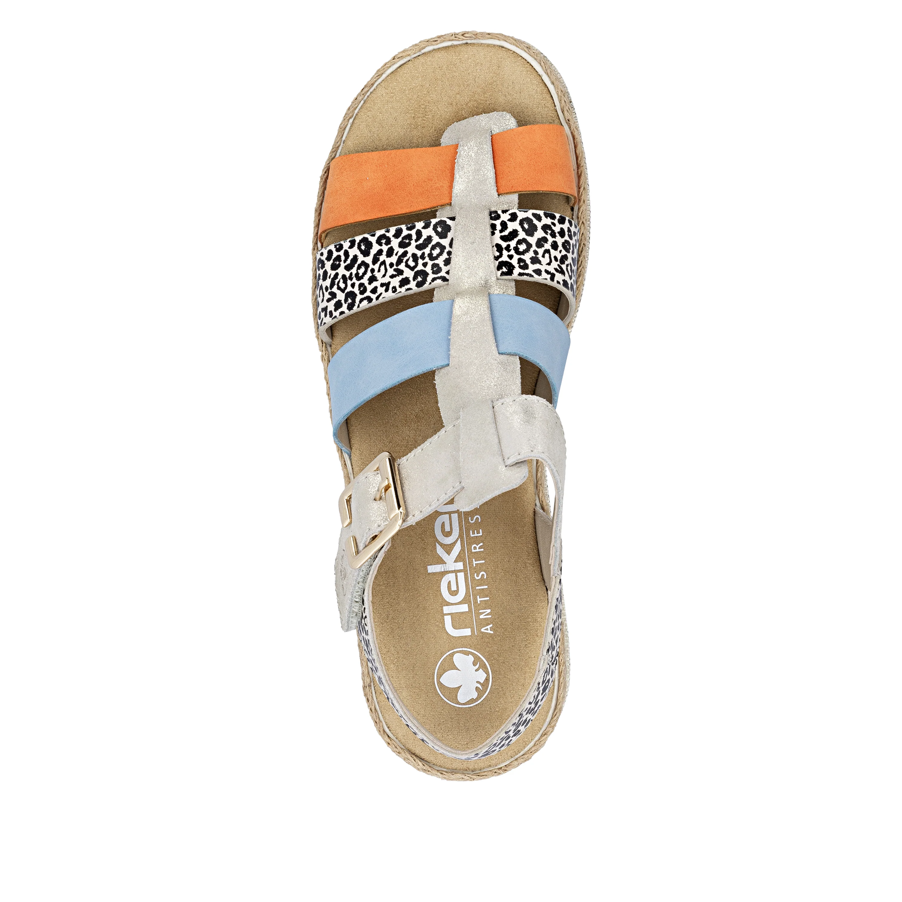 Rieker Women's Wedge Sandal - Multi | V7904-90 - Image 7