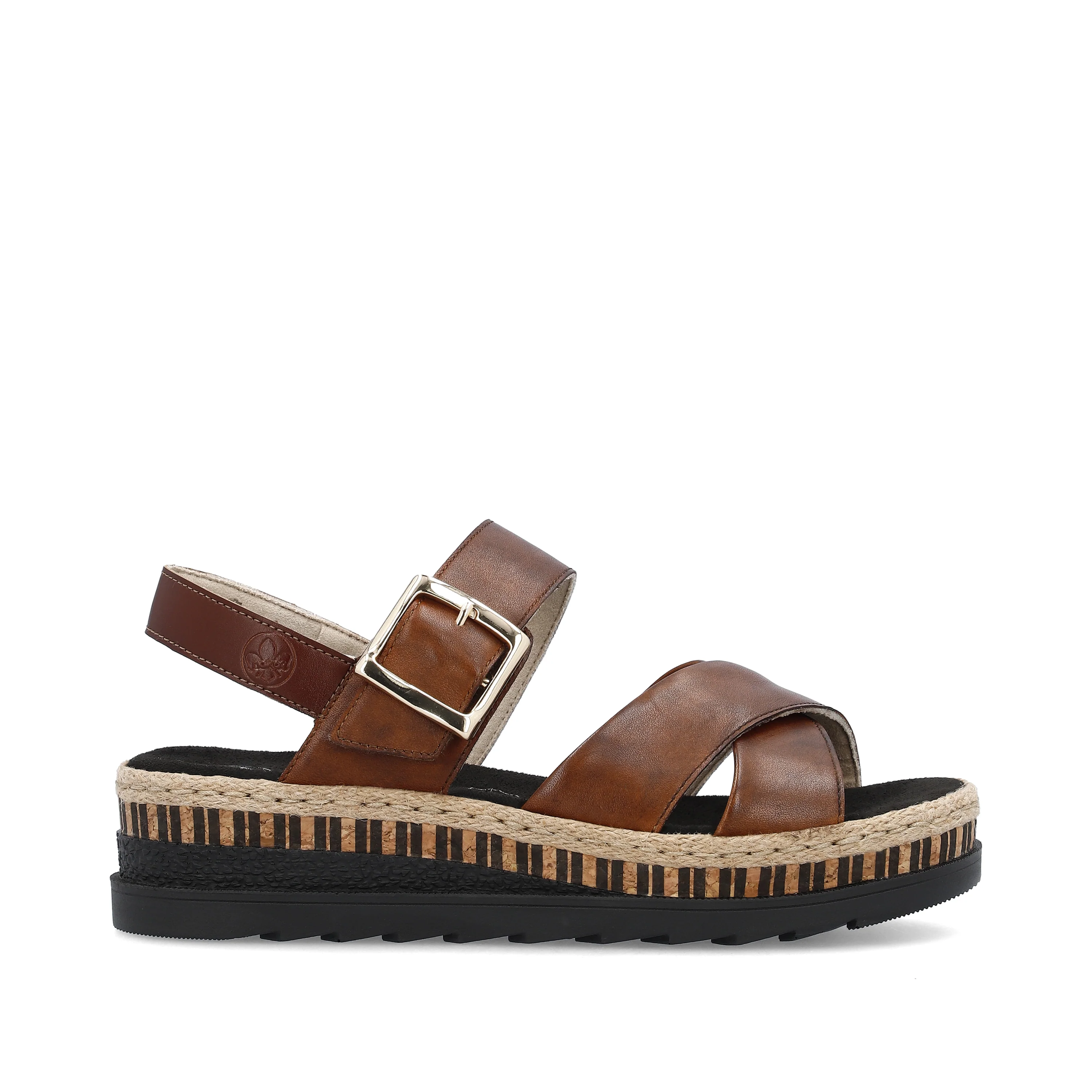 Rieker Women's Wedge Sandal - Brown | V7951-24 - Image 11