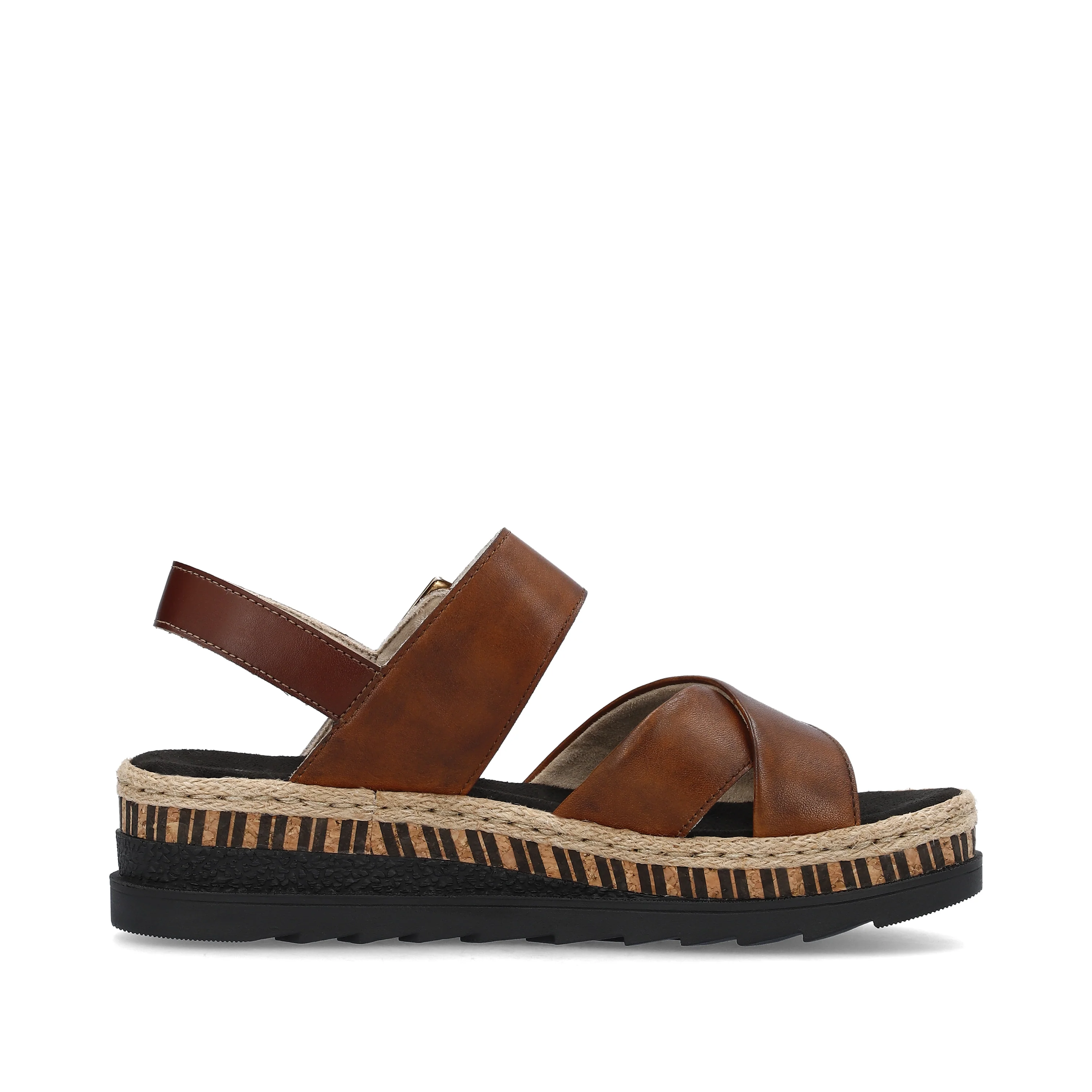 Rieker Women's Wedge Sandal - Brown | V7951-24 - Image 2