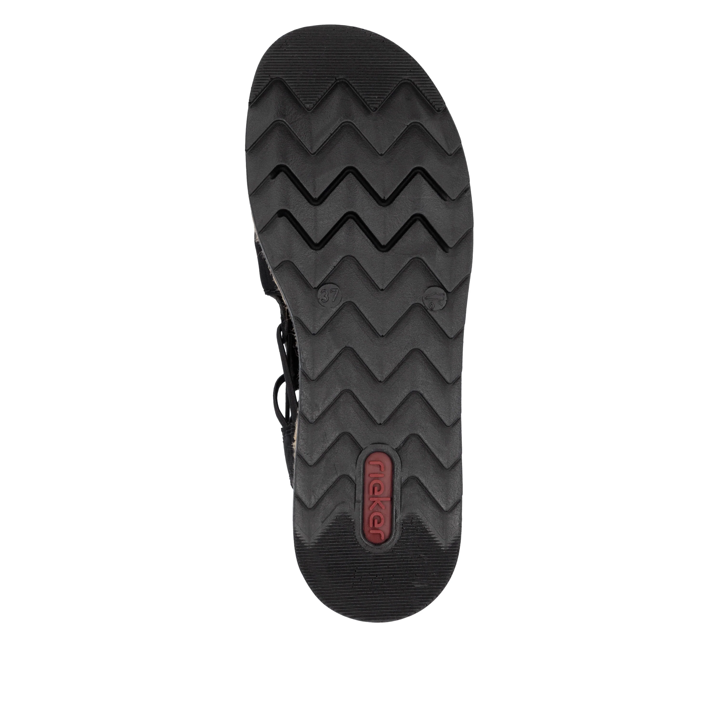 Rieker Women's Wedge Sandal - Black | V7972-00 - Image 7