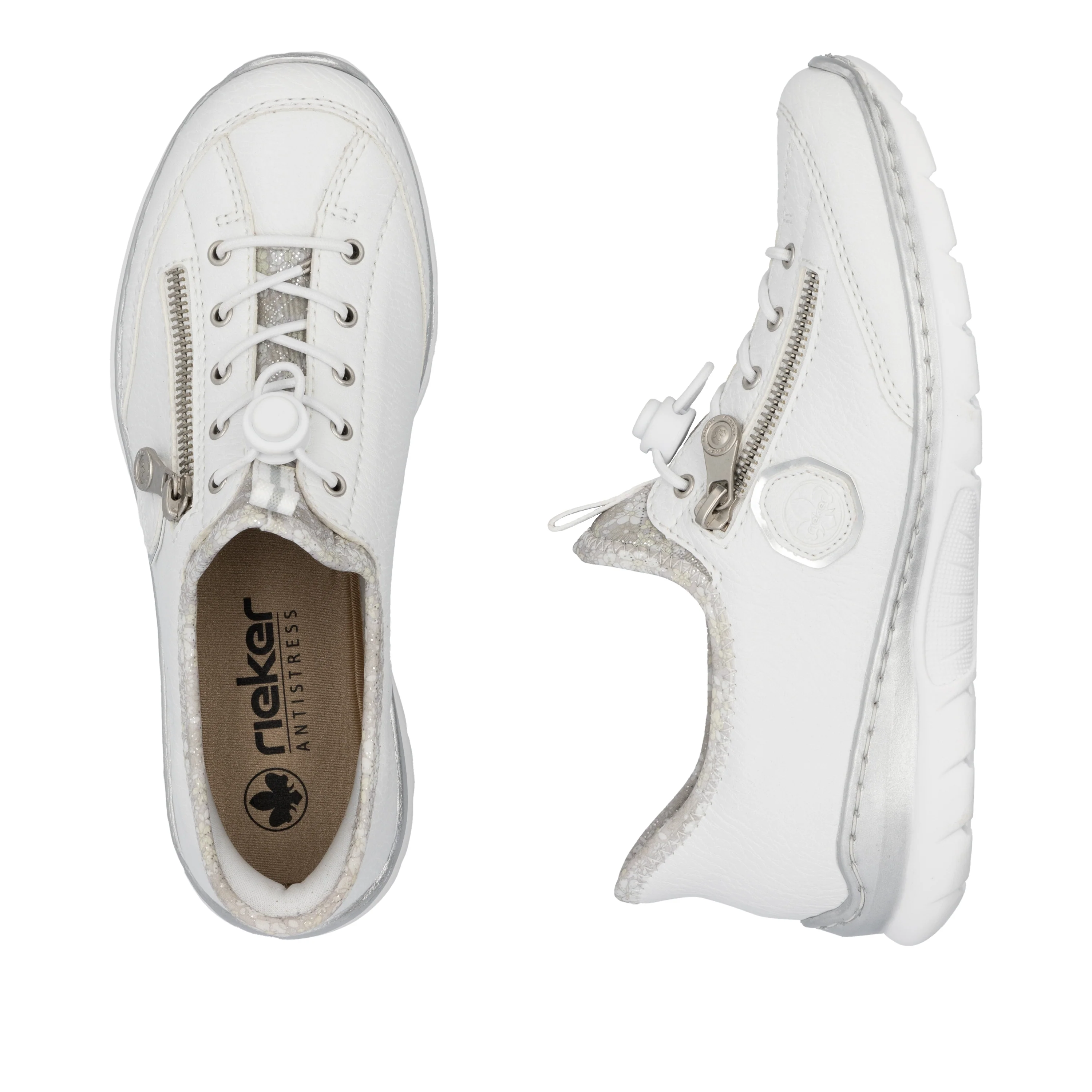 Rieker Woman's Shoes - White | L32F1-80 - Image 9