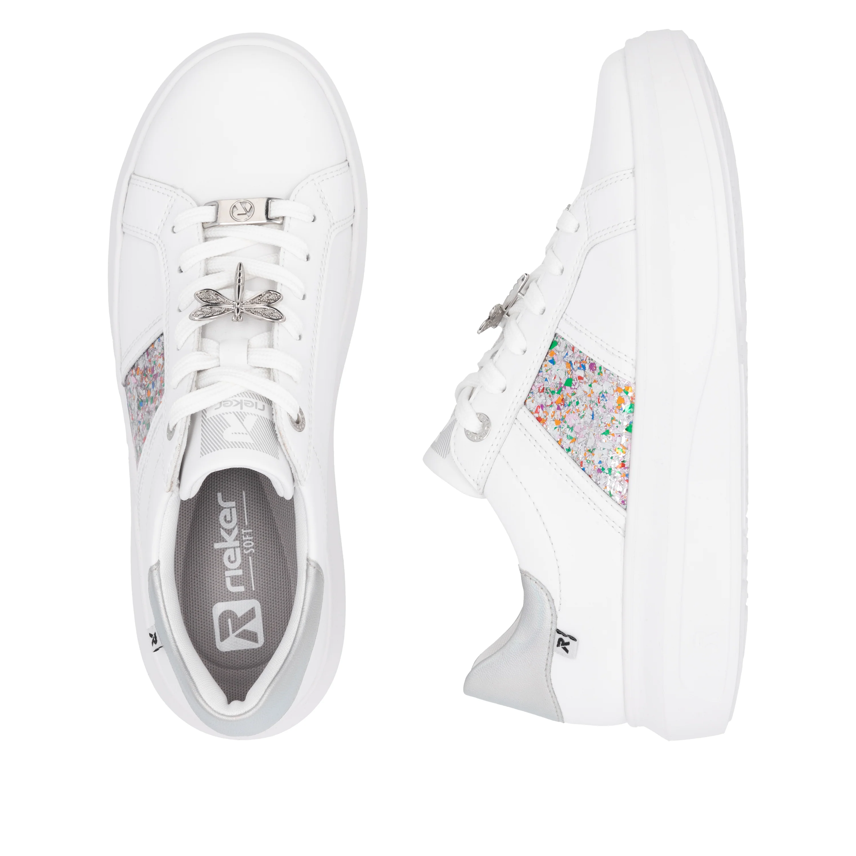Rieker Sport Woman's Shoes - White | W1202-83 - Image 9