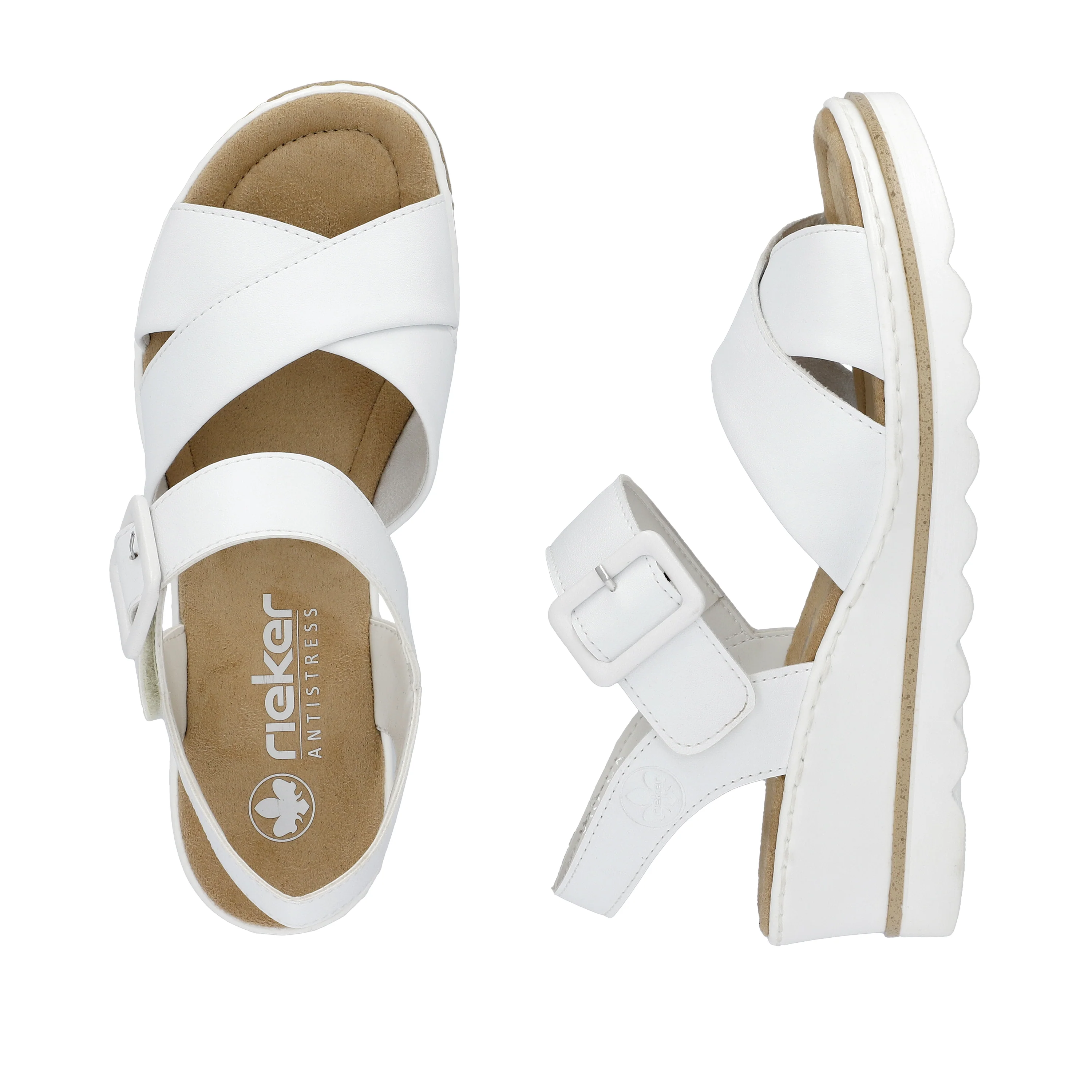 Rieker Woman's Sandals - White | 67463-80 - Image 9