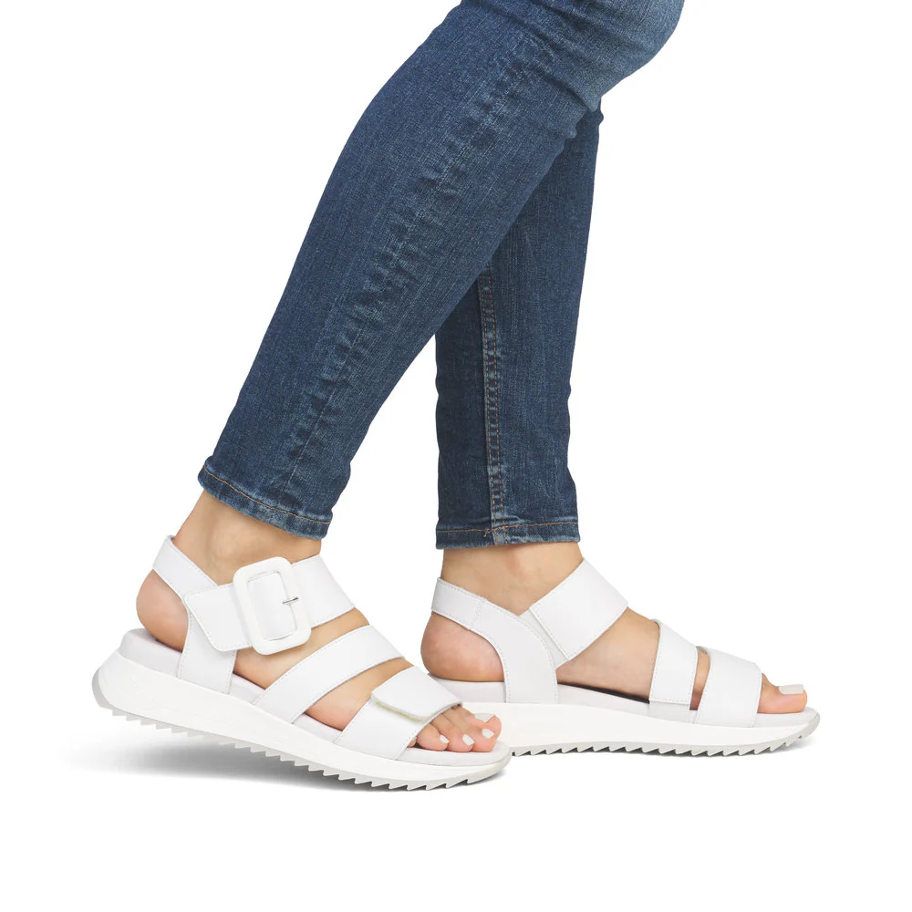 Rieker Sport Woman's Sandal - White | W2950-80 - Image 8