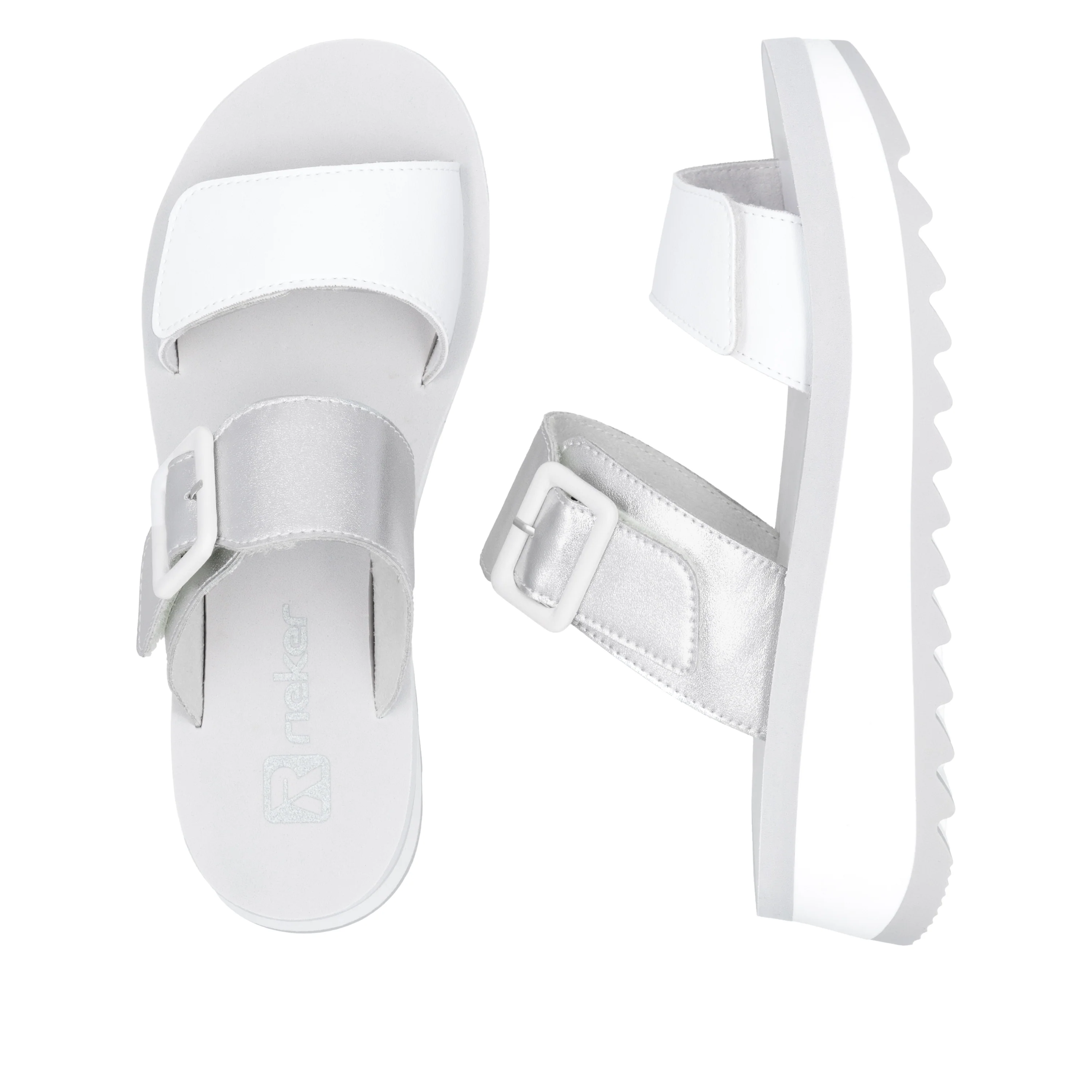Rieker Sport Woman's Sandals - White | W3050-90 - Image 9
