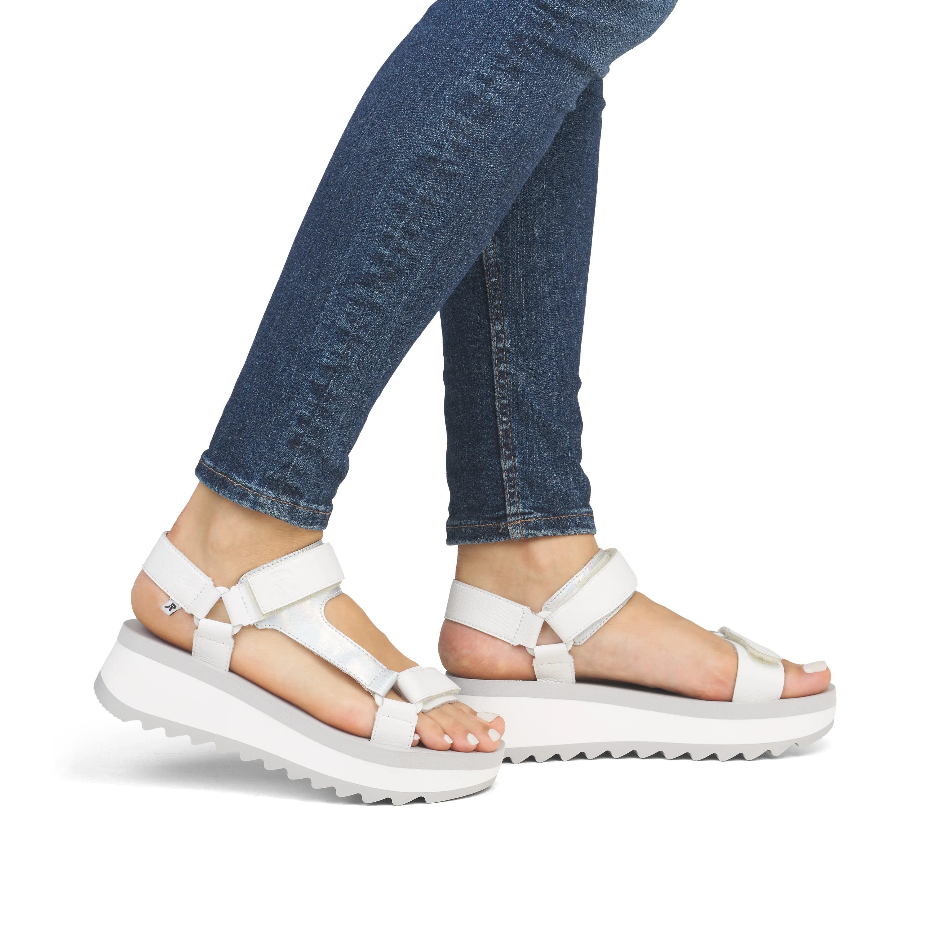Rieker Sport Woman's Sandals - White | W3051-80 - Image 10