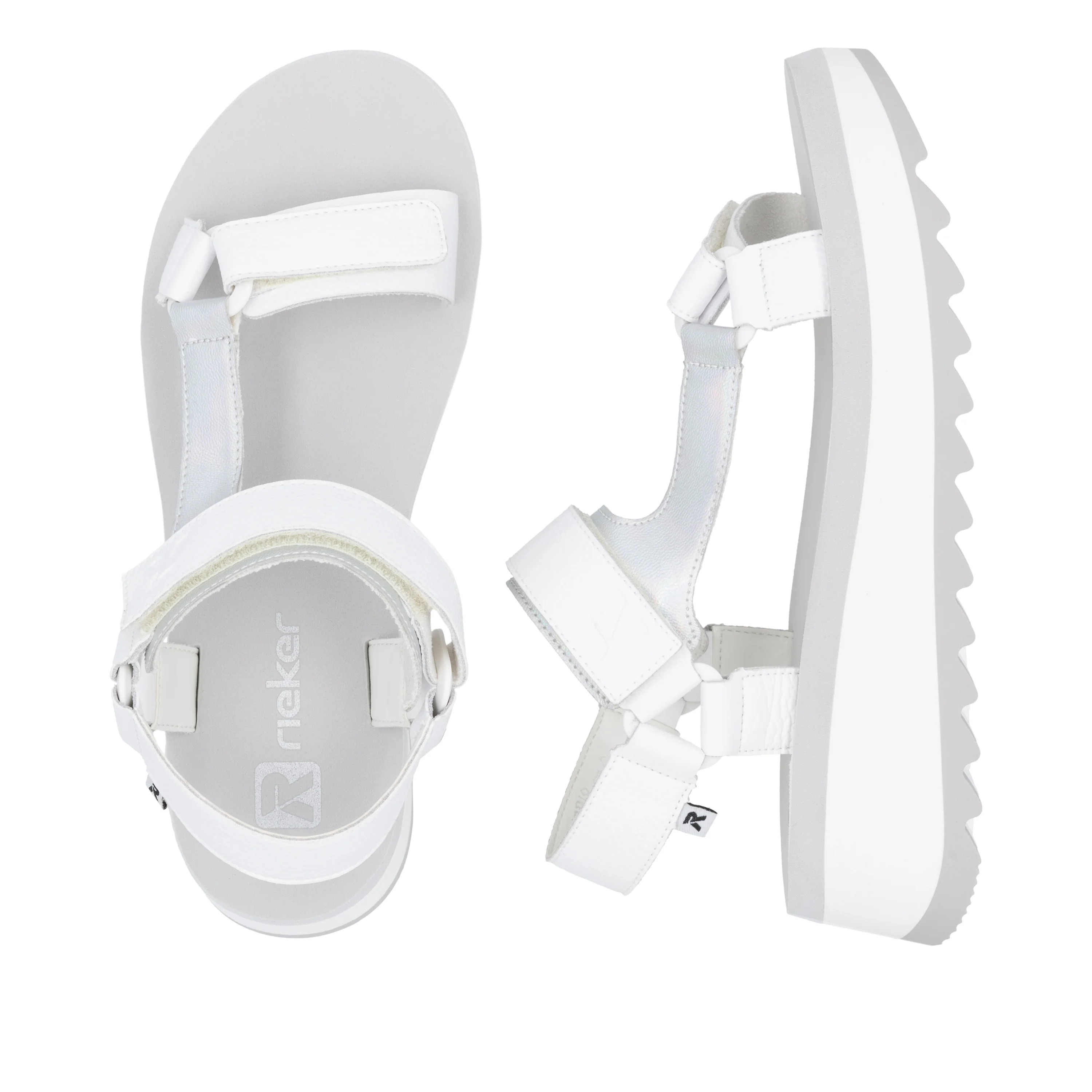 Rieker Sport Woman's Sandals - White | W3051-80 - Image 9