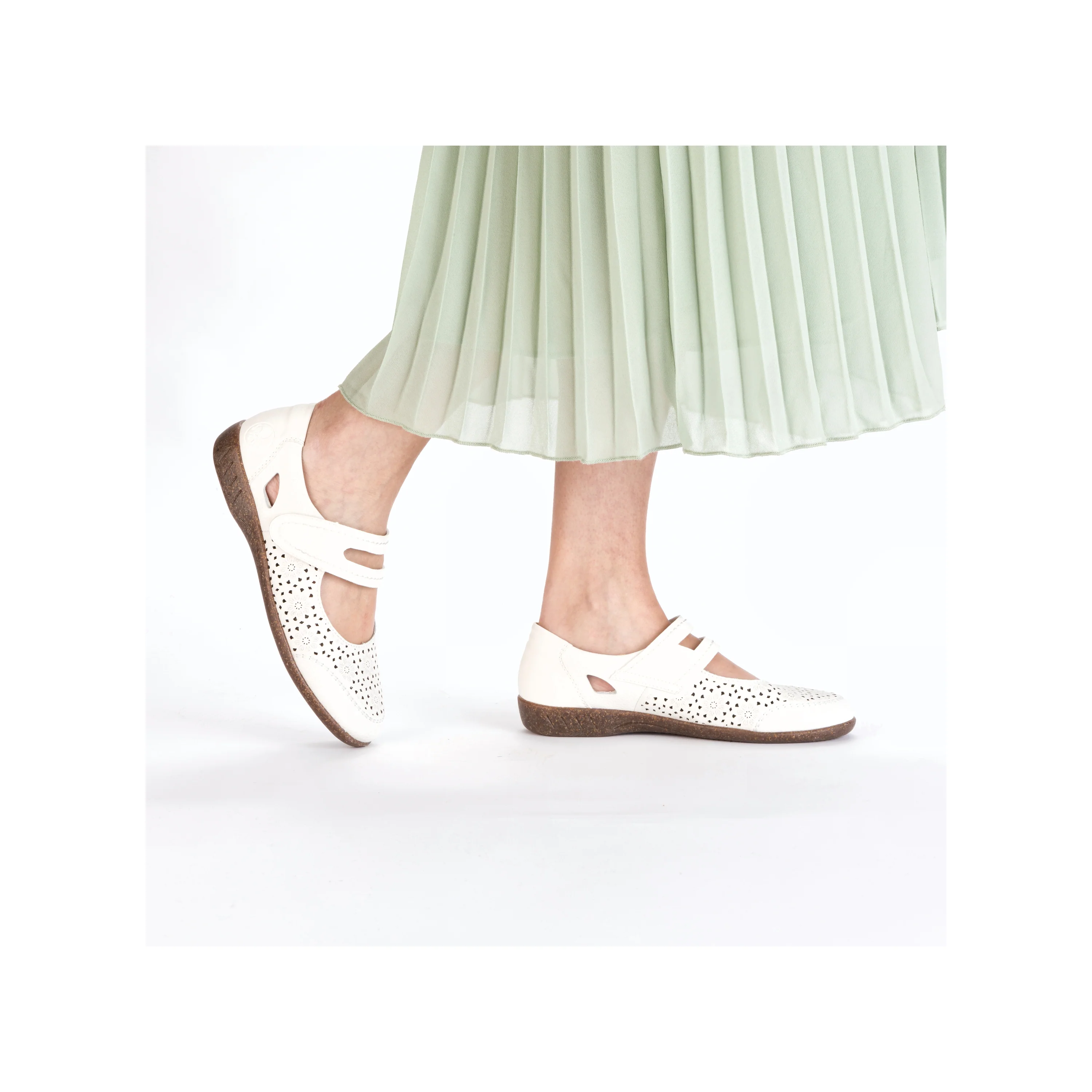 Rieker Woman's Shoes - White | 47675-80 - Image 11