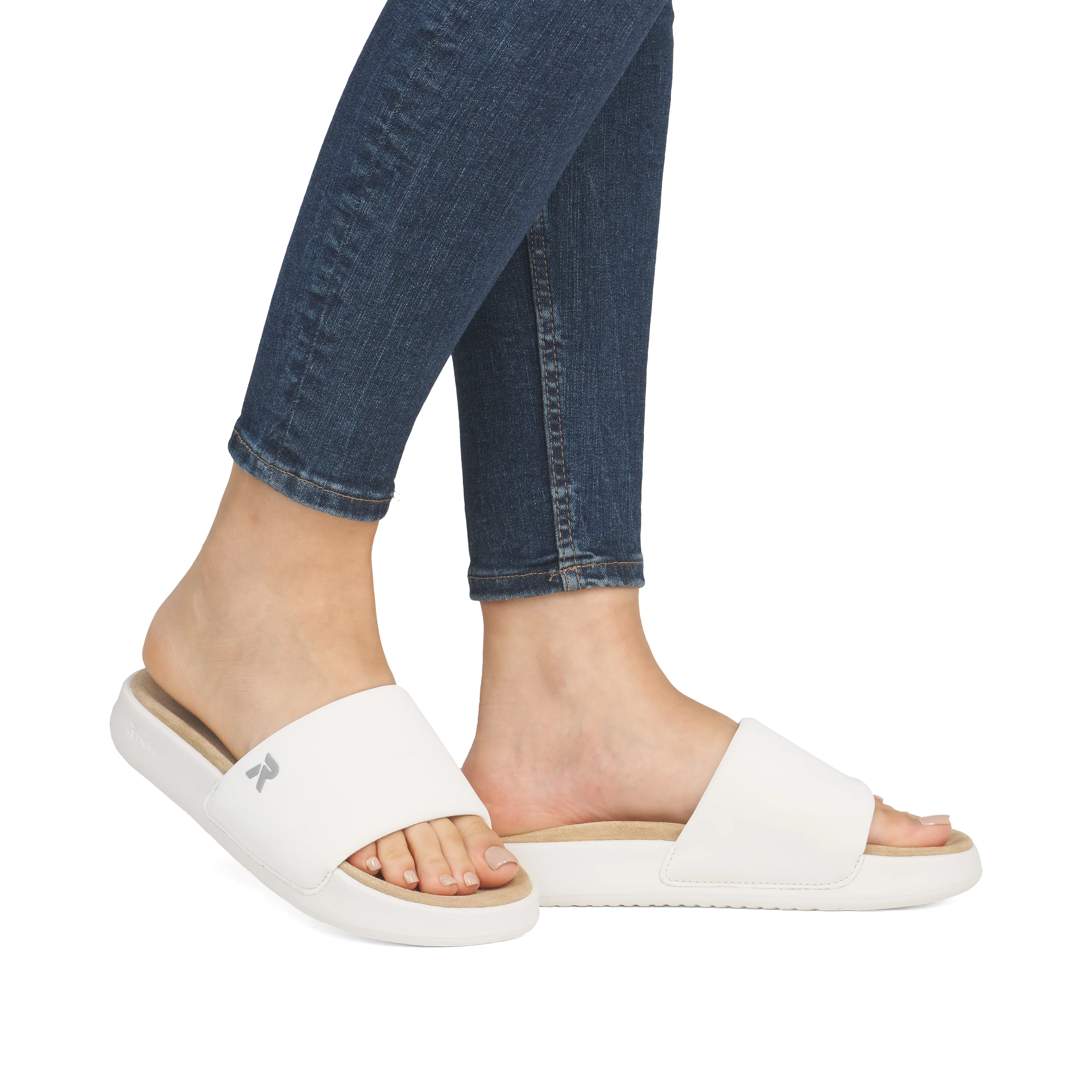 Rieker Sport Woman's Sandals - White | W3250-80 - Image 10