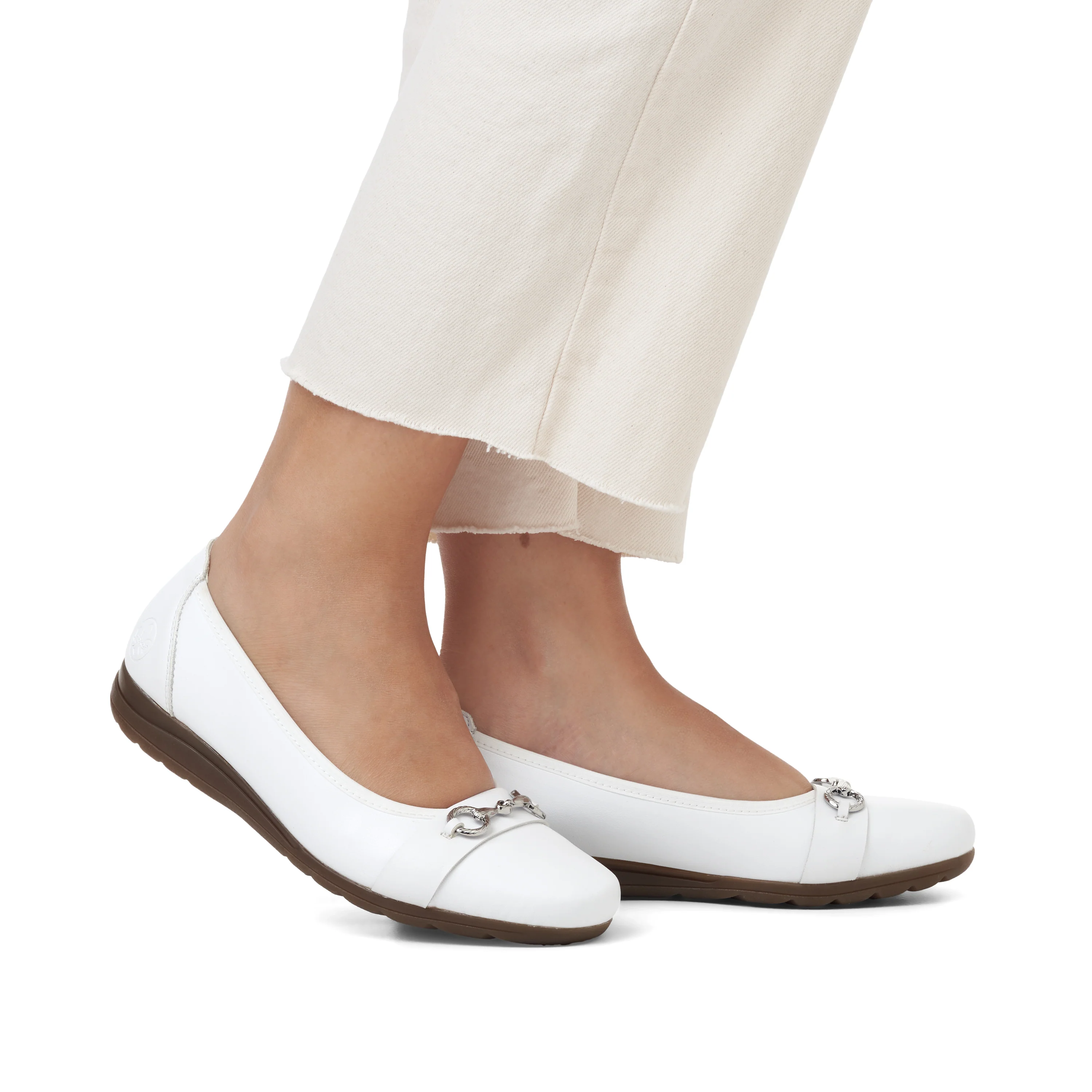 Rieker Woman's Shoes - White | L9360-80 - Image 10