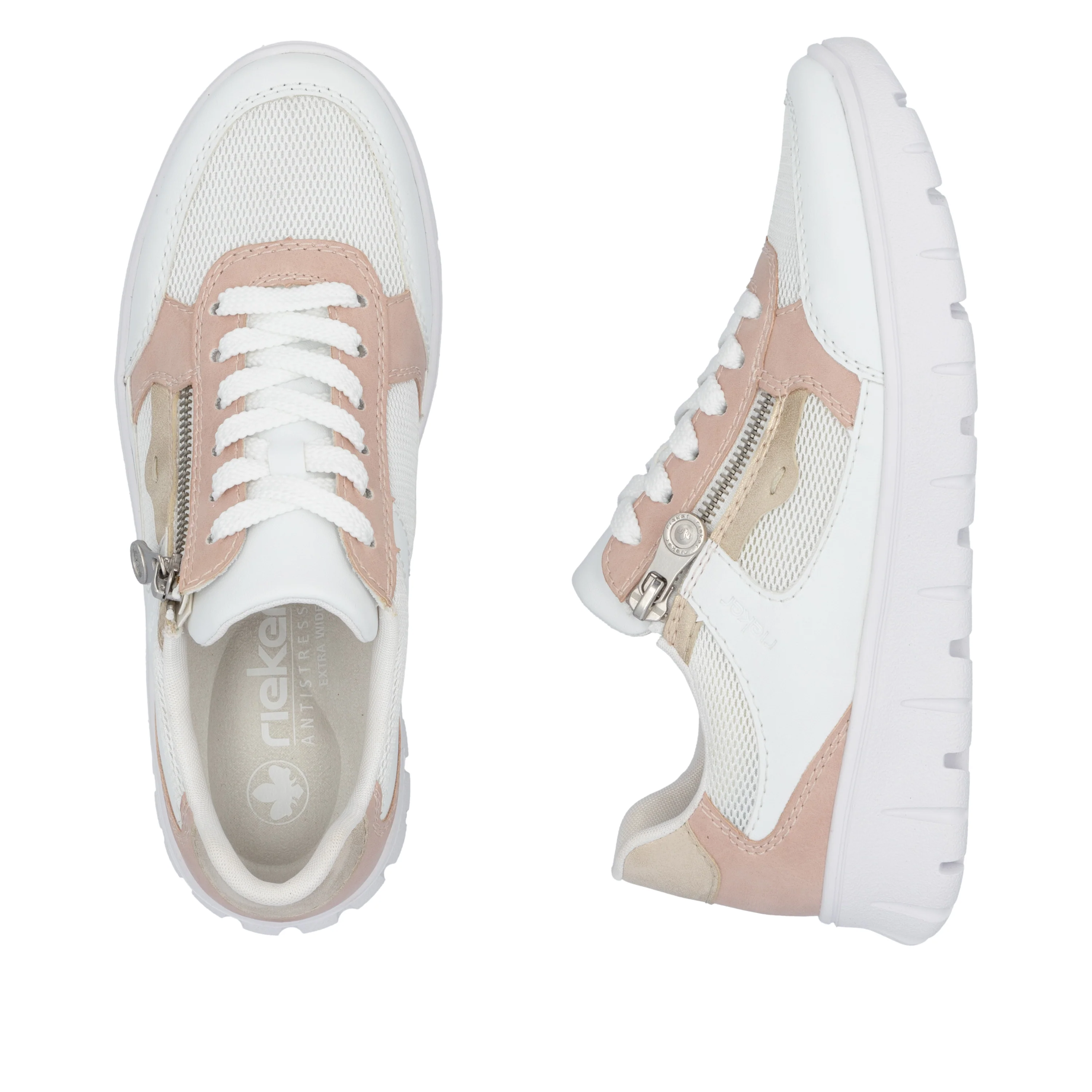 Rieker Woman's Trainers,Sneakers Shoes - White | N1300-90 - Image 9